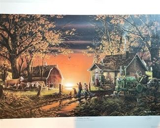 Terry Redlin Signed and Numbered Lithograph. Photo 1 of 2.