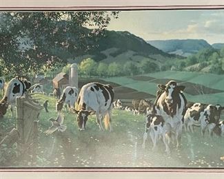 "God's Country" by Michael Sieve. Signed & Numbered Lithograph. Measures 29.5" x 15" Unframed. Photo 1 of 2.
