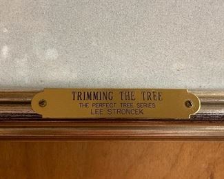 "Trimming The Tree - The Perfect Tree Series" by Lee Stroncek. Signed & Numbered Lithograph. Photo 2 of 4.