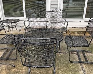 Vintage Wrought Iron Outdoor Furniture.