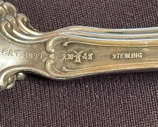 Gorham Sterling Silver Flatware Pattern 1899 with G Monogrammed - 60 Pieces.