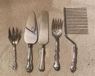 Sterling Silver Serving Pieces.
