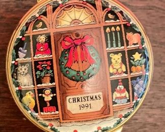 Sample of Christmas Theme Pill Boxes - Christmas 1991.