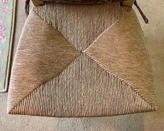 Set of 4 Rush Seat Dining Chairs. Photo 2 of 2.