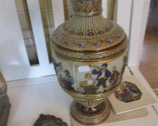 Mettlach vase - Classic design - great images.