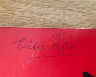 Ossie Davis signature on LP