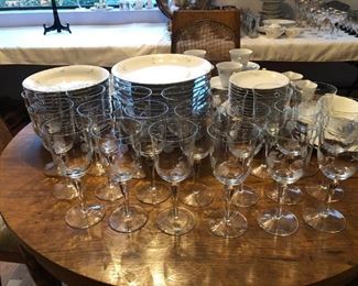 Set of 20 Colony Crystal Stemware (Romania)
