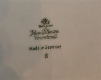 Bavaria Johann Seltmann Vohenstraup makers mark.