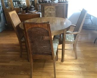 Showing Dining Table and Chairs together.