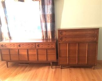 MCM Style Dresser and Highboy