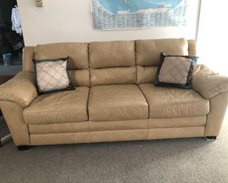 82in Leather Sofa 