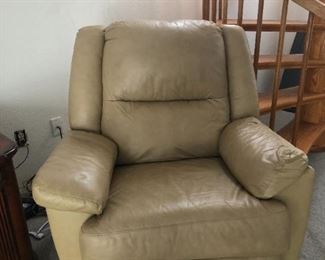 Leather recliner