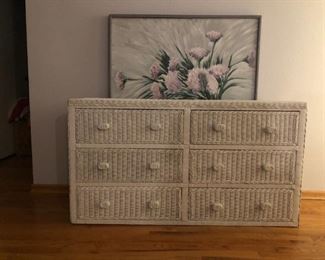 Wicker Dresser
