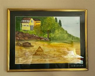 Signed Rachel Wong and Chinese stamp