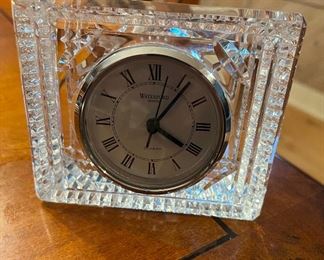 Waterford crystal desk clock