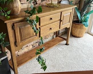 Solid Oak Sofa table or Sideboard