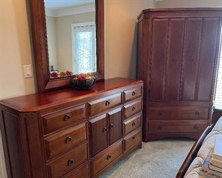 "Thomasville"  Dresser w/mirror and Armoire