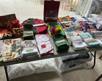 Variety table linens & hand towels