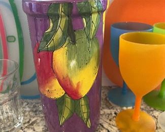 Hand painted by artist"  Janis Childs - Key West