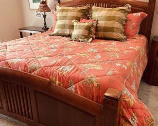 "Thomasville"  KING  Bed with Dresser/mirror and Armoire'  Temper-Pedic  King mattress