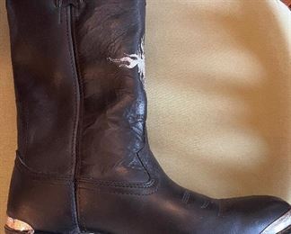 Men's Harley Davidson boots with steel toe and heel' embroidered  - Size 10 1/2