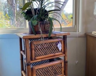 Fun rattan storage chest
