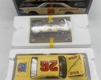 Signed Junior Johnson Car