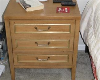 STYLISH BEDROOM FURNITURE.MID CENTURY.  A PAIR OF THESE NIGHTSTANDS.