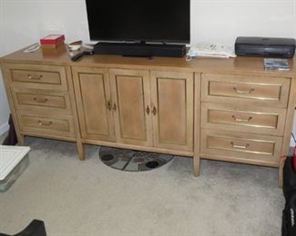 AMERICAN OF MARTINSVILLE MID-CENTURY BLEACHED WALNUT 4 PIECE BEDROOM SUITE.  $1750.  919-417-1950 FOR APPOINTMENT.