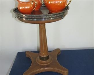 SERVING TRAY WITH STAND.