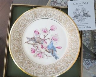 LENOX AVIARY PLATES.
