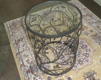 WITHOUT LARGE GLASS TOP, IT BECOMES AN END TABLE.