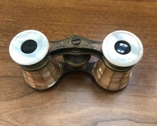 MOTHER OF PEARL VINTAGE OPERA GLASSES.