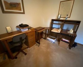 Desks and office chair