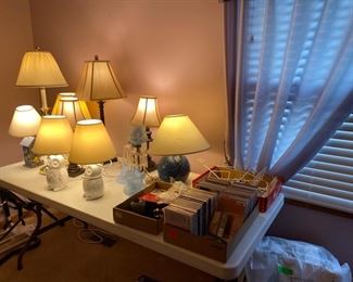 Vintage and newer lamps