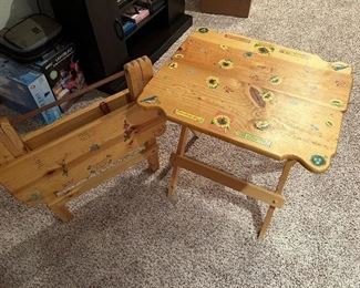 pair of folding tables