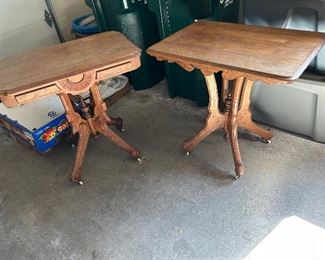 pair of parlor tables