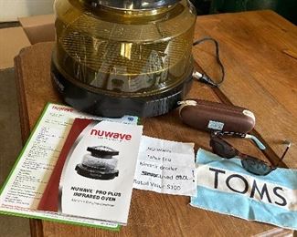 NuWave cooker TOMS sunglasses w/ case