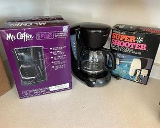 NIB Mr Coffee, Mr Coffee out of the box & one Supper Shooter!!!