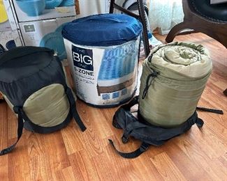 The BIG 5 Zone gel, memory foam, mattress, topper and two sleeping bags