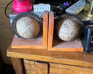 Globe Bookends