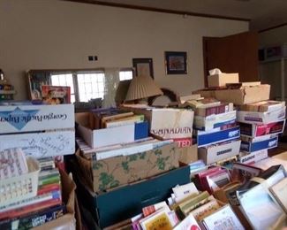 these boxes are paper back novels