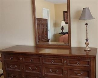 Thomasville dresser and mirror