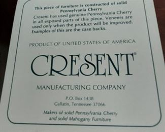 Pennsylvania Cherry silver chest by Century