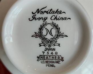 Noritake ivory, China” Heather”