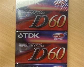 NC806 UNOPENED PACK OF G AUDIO CASSETTE BLANK TAPES BY TDK D LENGTH