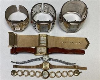 NC815 LOT OF 8 WATCHES BY GRUEN, UNTESTED