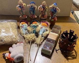 WX1021 LOT OF THANKSGIVING FALL DECORATIONS