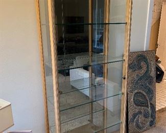 Henredon Campaign Style Curio Display