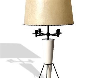 Gerald Thurston Attr. hairpin ceramic table lamp